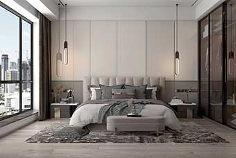 松原现代风格-卧室