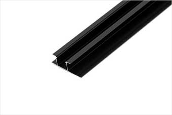 松原航空纤维墙咔铝合金带灯中条(哑黑氧化)