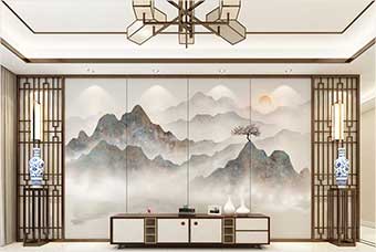 松原森佰汇航空纤维(山水画系列)