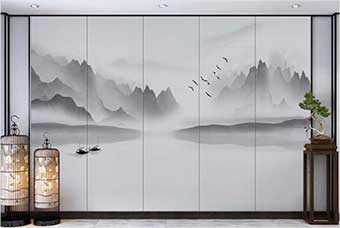 松原森佰汇航空纤维（山水画系列）